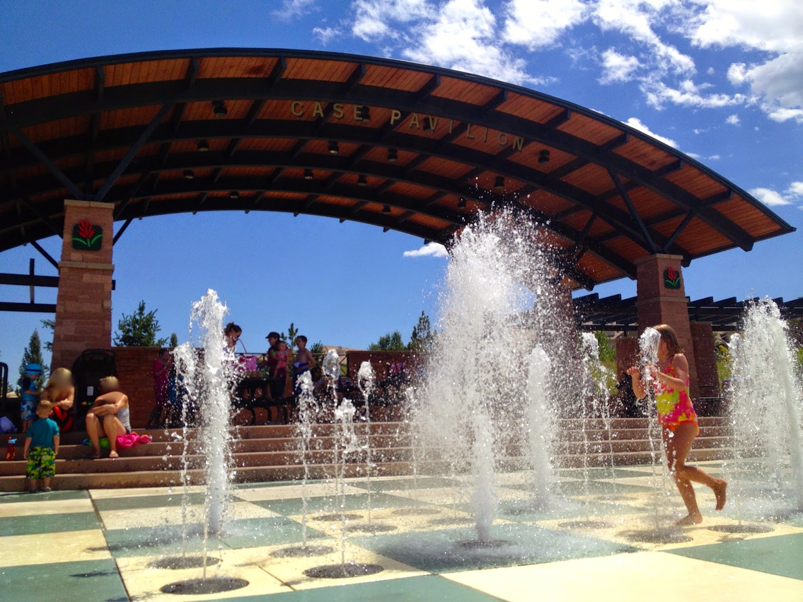 Fountains at civic green park; Little Fun Denver Civic Green Park and Splashpark Highlands Ranch